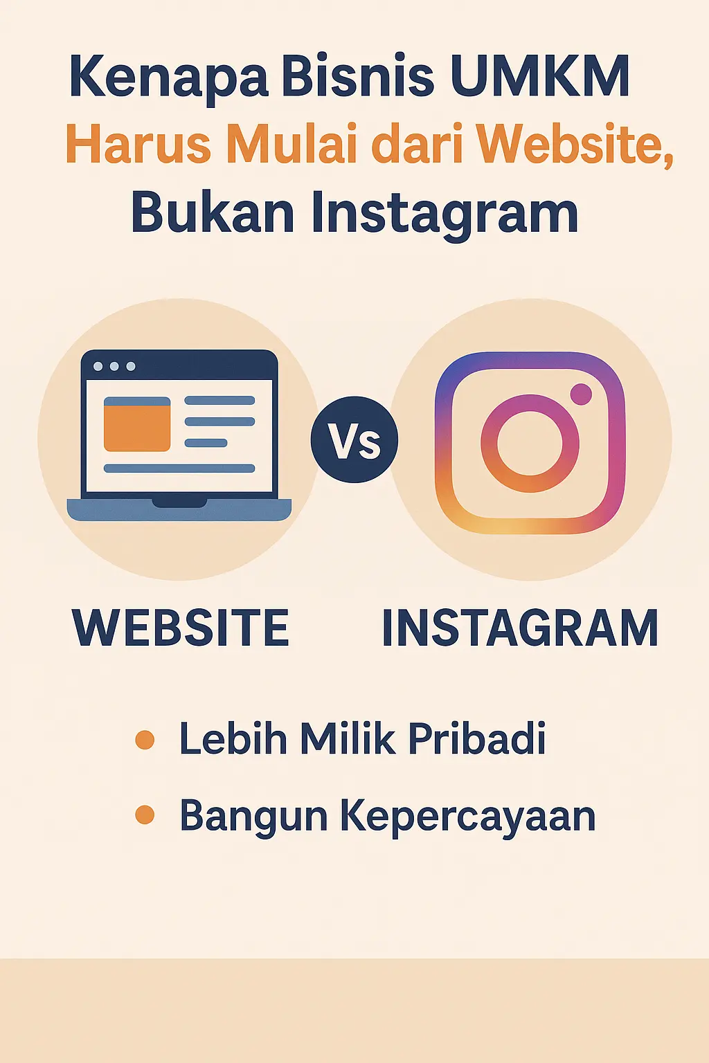 website vs instagram