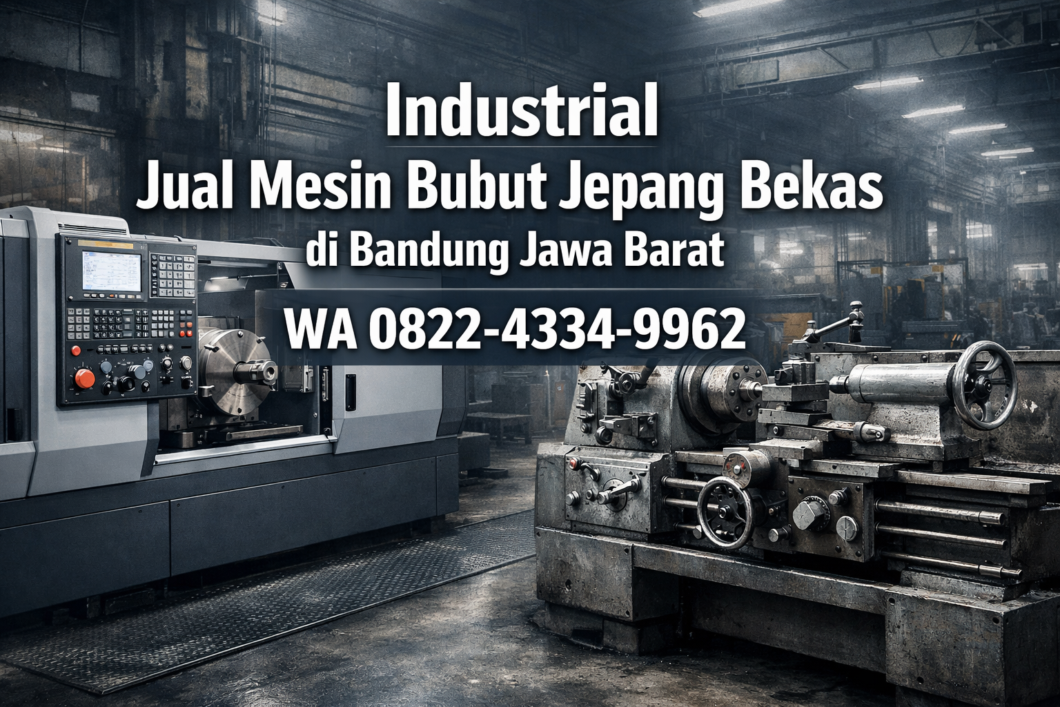 Jual Mesin Bubut Jepang Bekas di Bandung Jawa Barat Berkualitas oleh Ana Machinery