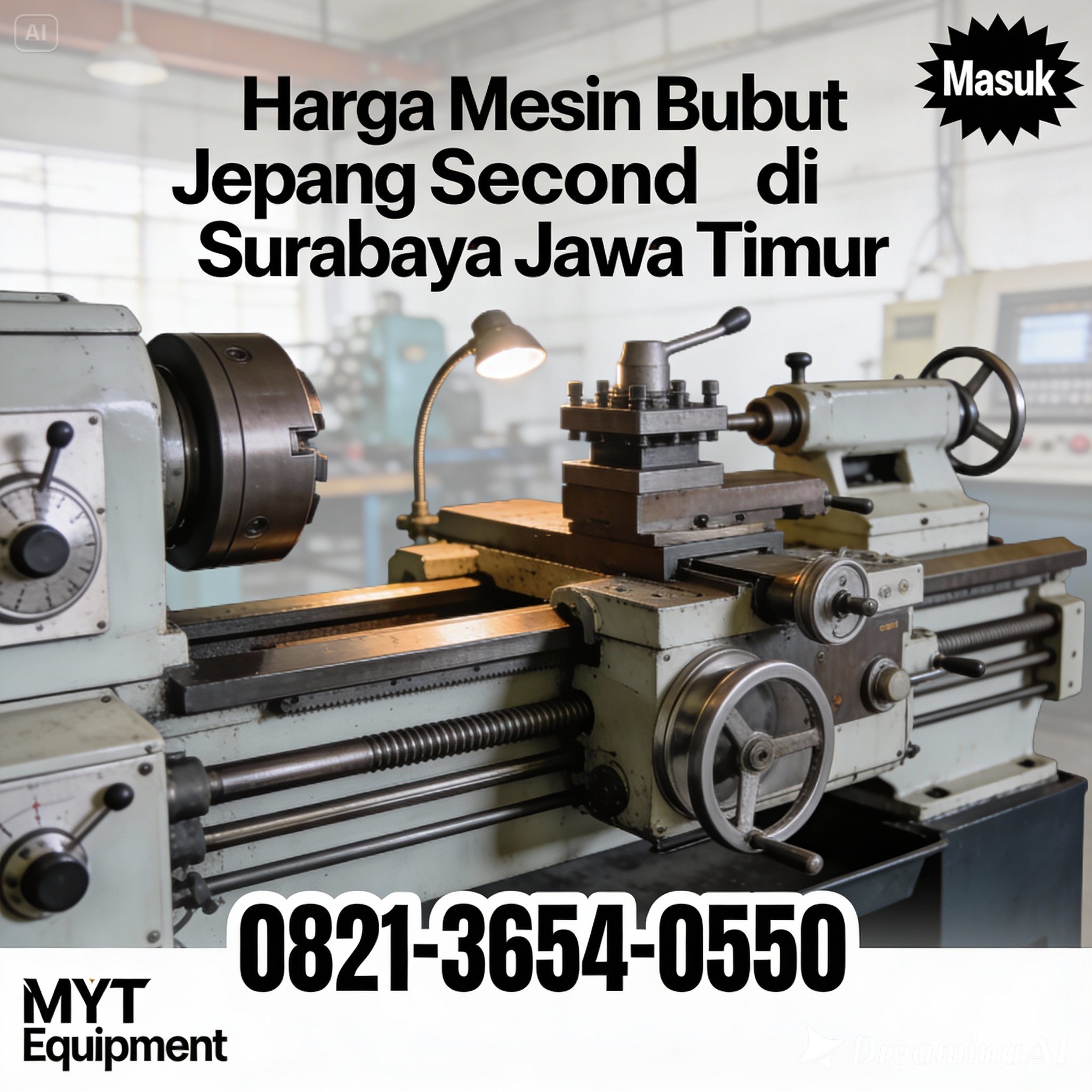 Jual Mesin Bubut Bekas Berkualitas di MYT Equipment – Solusi Hemat untuk Industri Anda