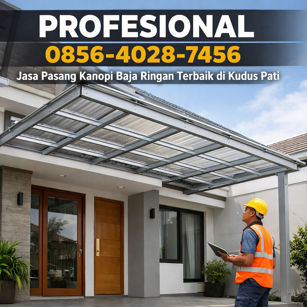 jasa pasang kanopi baja ringan Kudus Pati