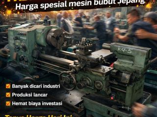 jual mesin bubut jepang wasino second