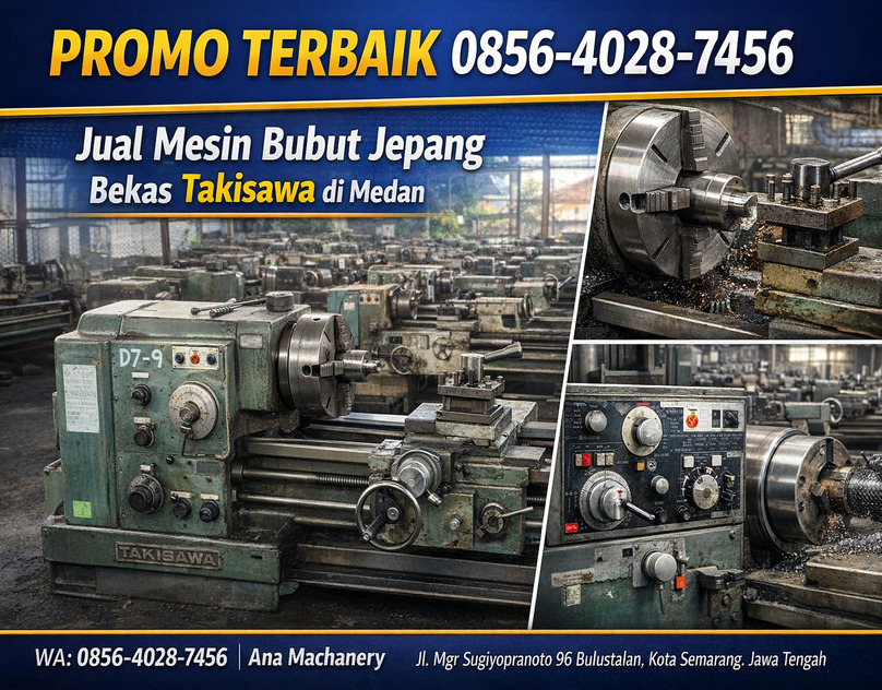 PUSAT RESMI 0856-4028-7456 Pusat Mesin Bubut Jepang Wasino Leo Bekas di Medan