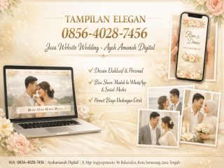 TAMPILAN ELEGAN 0856-4028-7456 Jasa Website Wedding - Ayah Amanah Digital