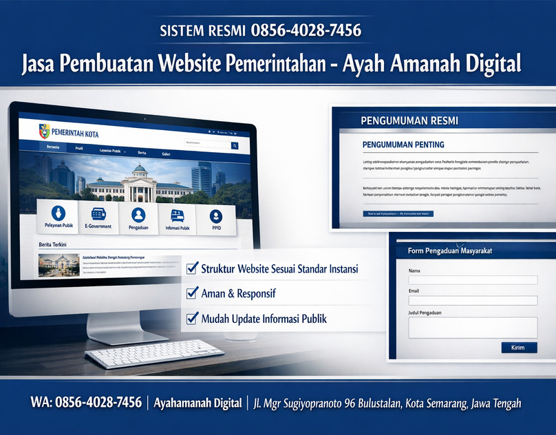 SISTEM RESMI 0856-4028-7456 Jasa Pembuatan Website Pemerintahan - Ayah Amanah Digital