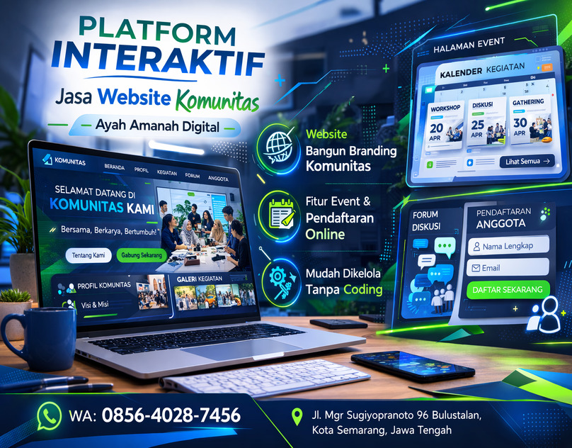 PLATFORM INTERAKTIF 0856-4028-7456 Jasa Website Komunitas - Ayah Amanah Digital
