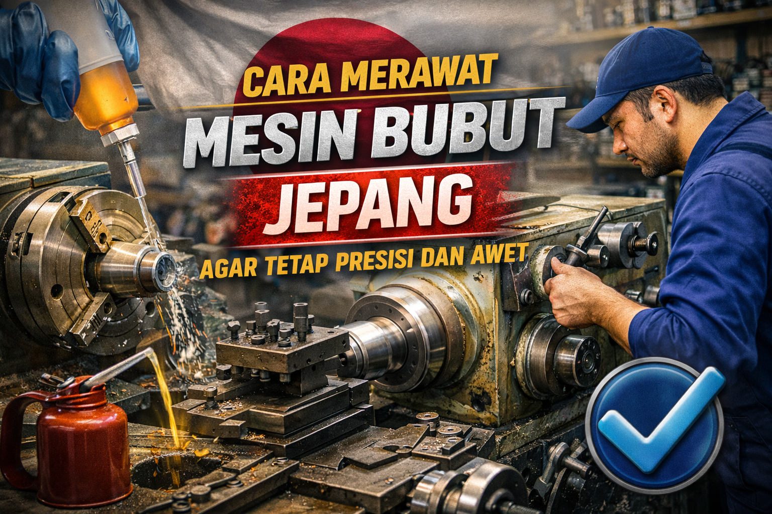cara merawat mesin bubut