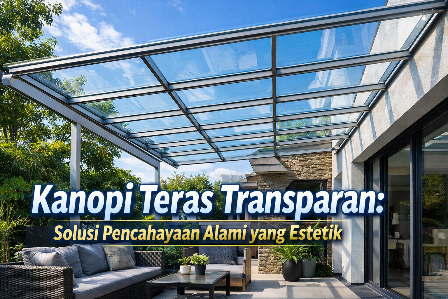 Kanopi Teras Transparan: Solusi Pencahayaan Alami