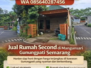 Jual Rumah Daerah Gunungpati