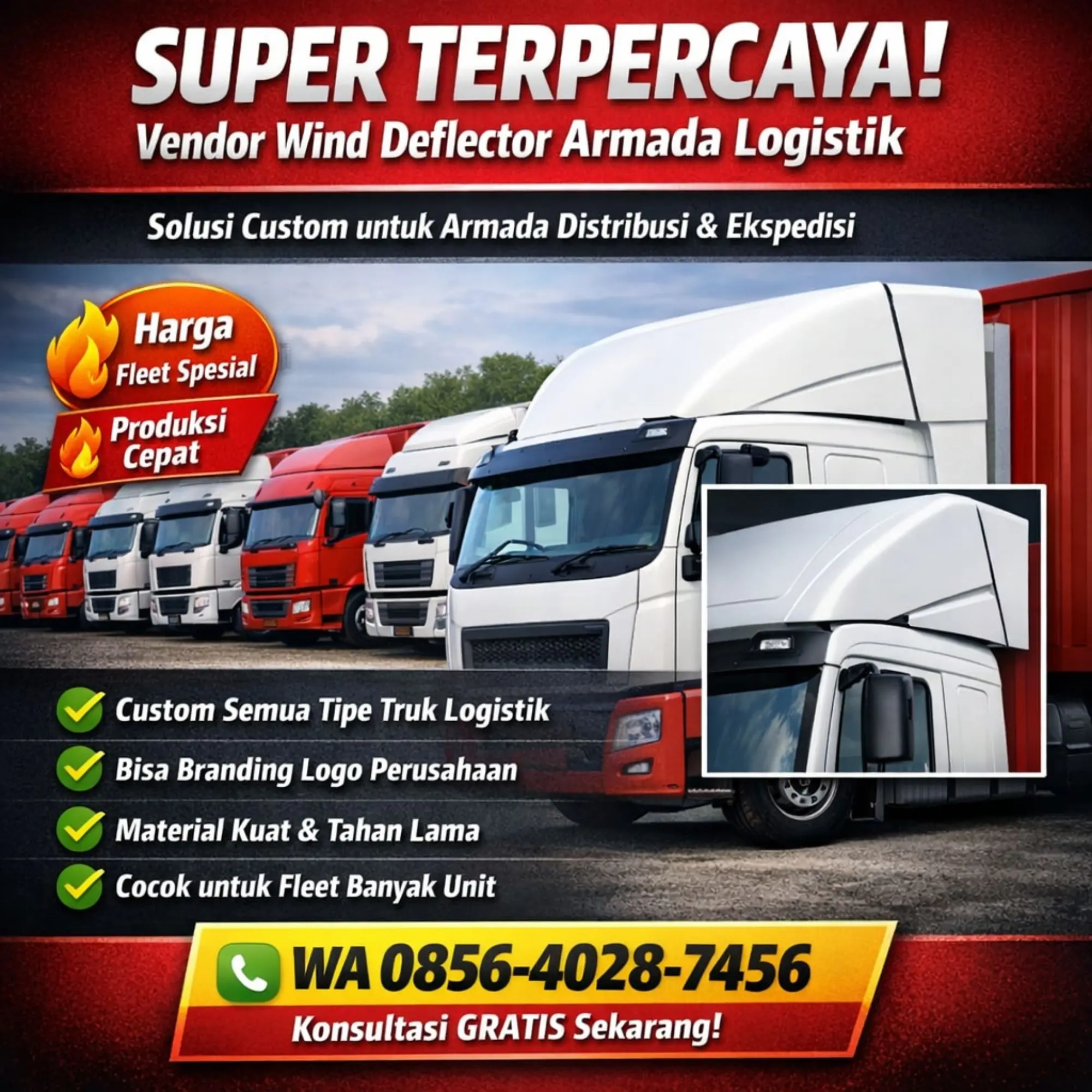 Vendor Wind Deflector Armada Logistik