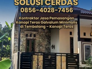 (2) Kontraktor Jasa Pemasangan Kanopi Teras Galvalum Minimalis di Tembalang