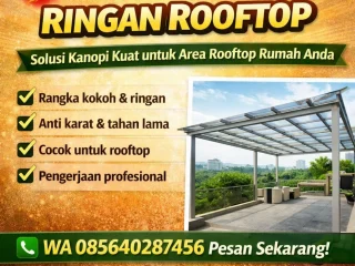 Jasa Pasang Kanopi Teras di Gunungpati