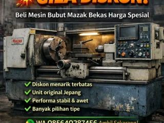 Jual Mesin Bubut Bekas Jepang Mazak