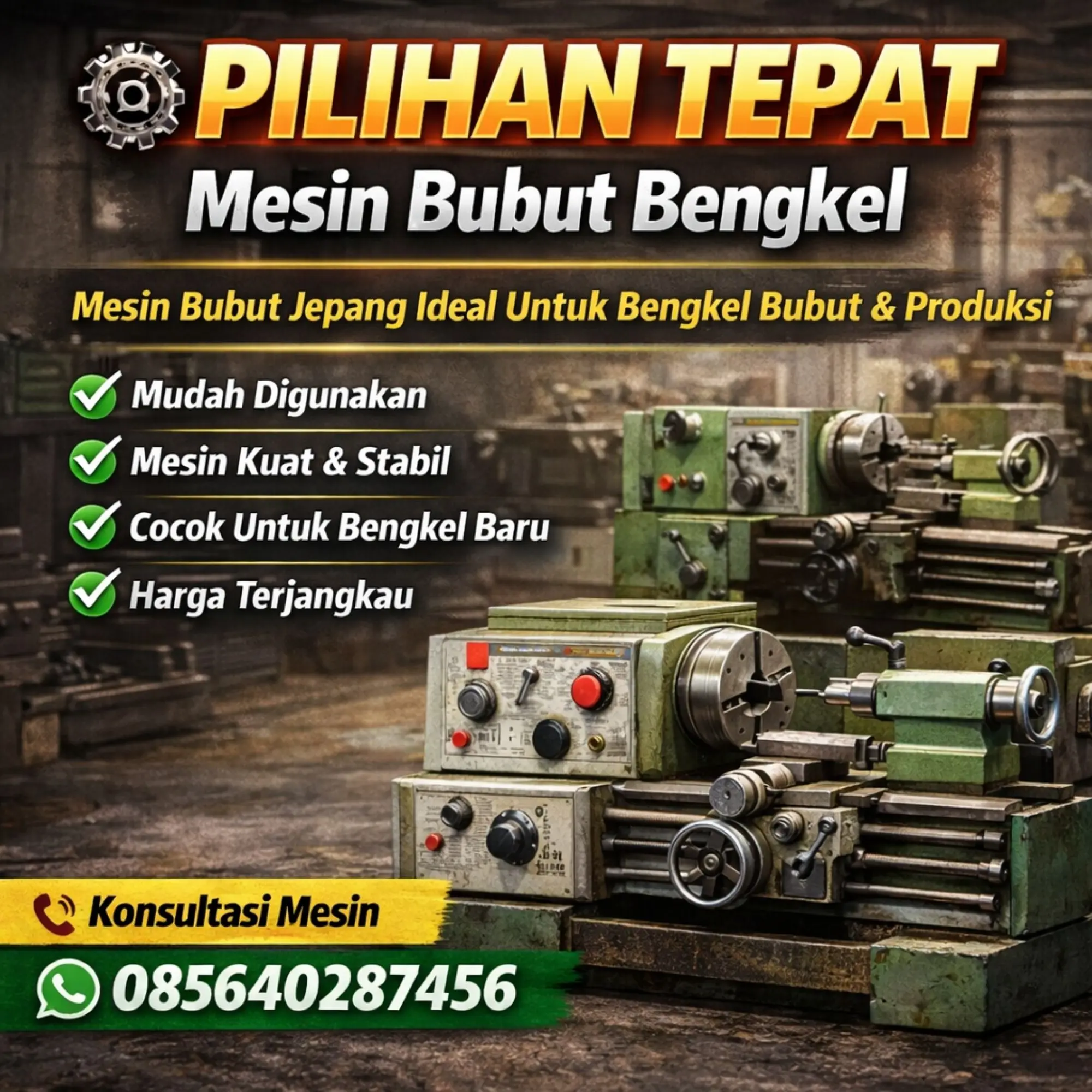 Jual Mesin Bubut Jepang Bekas