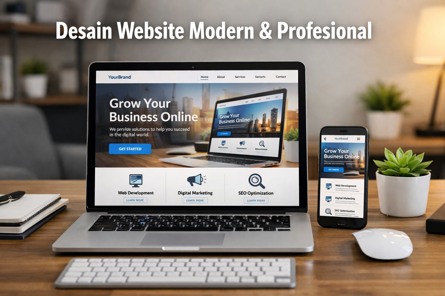 Desain Website Modern & Profesional