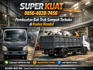 super kuat 0856-4028-7456 Pembuatan Bak Truk Sampah Terbuka