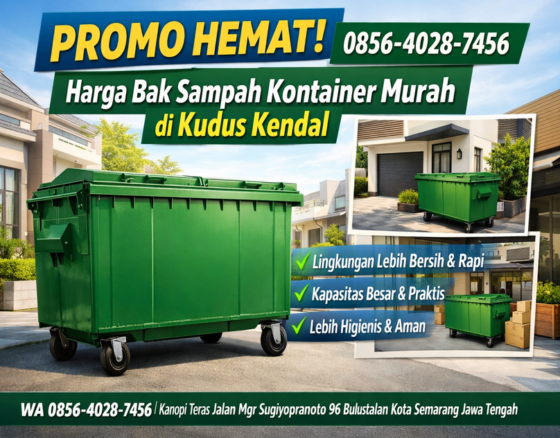 PROMO HEMAT 0856-4028-7456 Harga Bak Sampah Kontainer Murah di Kudus Kendal