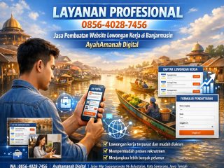 LAYANAN PROFESIONAL 0856-4028-7456 Jasa Pembuatan Website Lowongan Kerja di Banjarmasin - AyahAmanah Digital