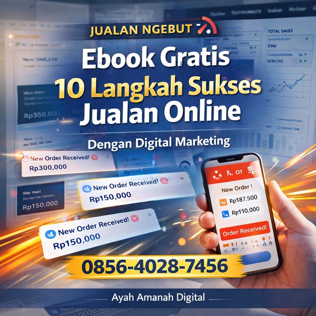 Jualan Ngebut | 0856-4028-7456 Ebook Gratis 10 Langkah Sukses Jualan Online Dengan Digital Marketing