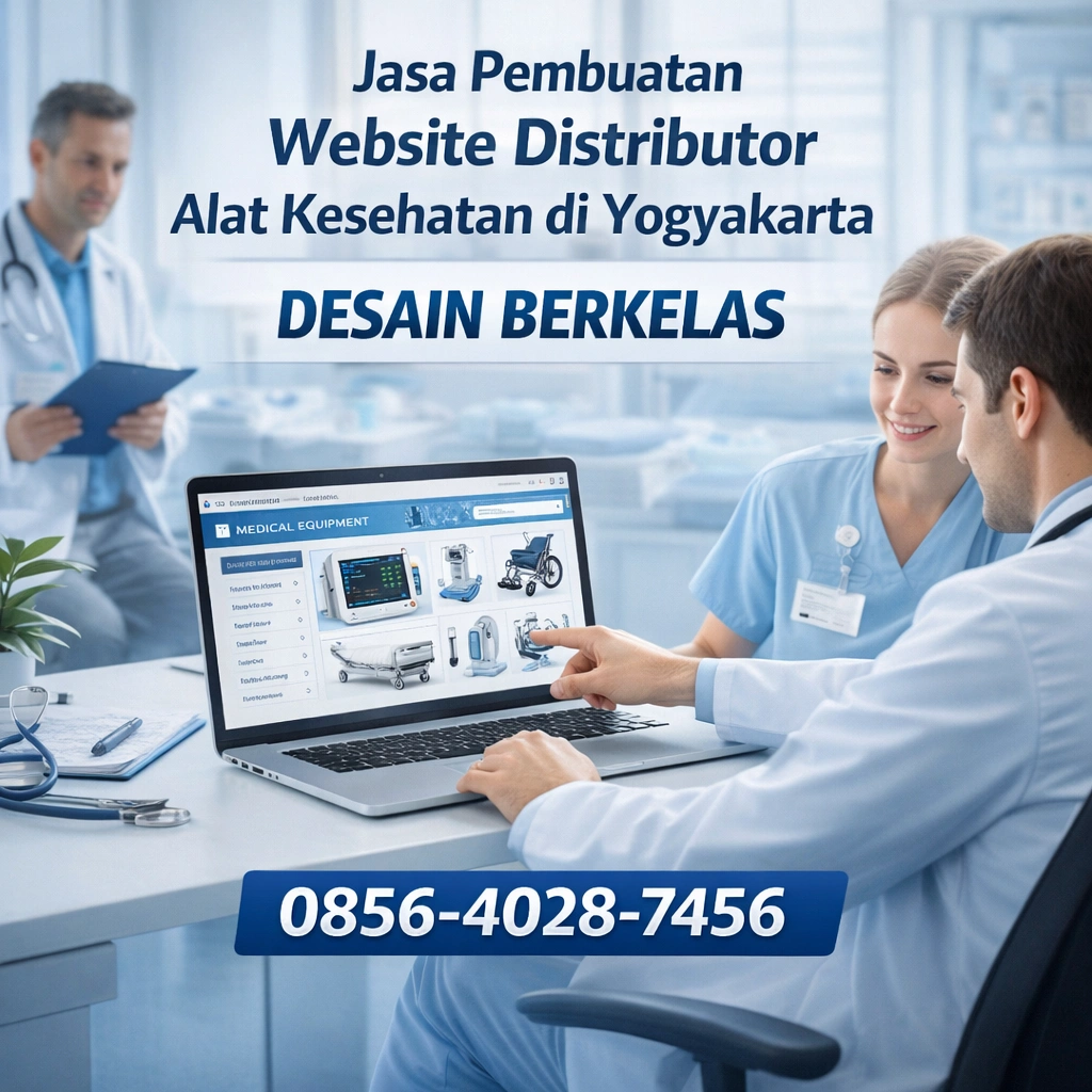 Desain Berkelas | 0856-4028-7456 Jasa Pembuatan Website Distributor Alat Kesehatan di Yogyakarta - Ayah Amanah Digital