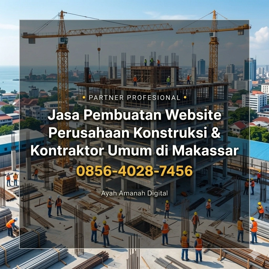 Partner Profesional | 0856-4028-7456 Jasa Pembuatan Website Perusahaan Konstruksi dan Kontraktor Umum di Makassar - Ayah Amanah Digital