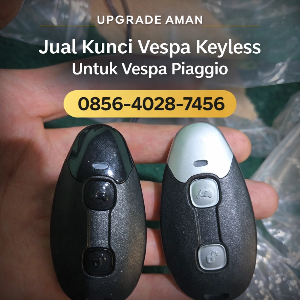 Upgrade Aman | 0856-4028-7456 Jual Kunci Vespa Keyless untuk Vespa Piaggio – Upgrade Sistem Pengaman Vespa Modern