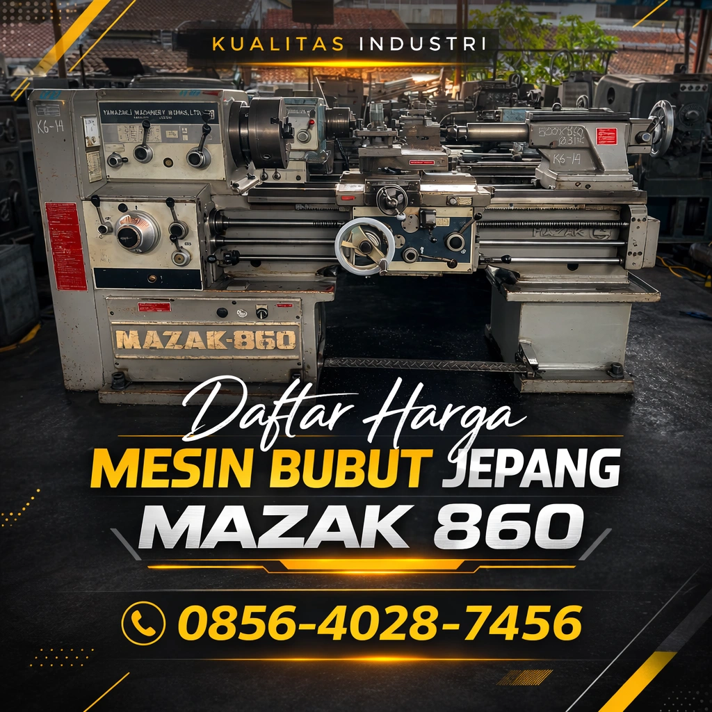 Kualitas Industri | 0856-4028-7456 Daftar Harga Mesin Bubut Jepang Bekas Mazak 860 di Bogor - Ana Machinery