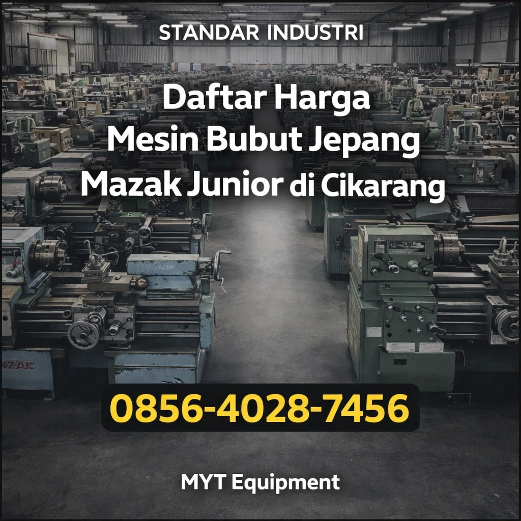 Standar Industri | 0856-4028-7456 Daftar Harga Mesin Bubut Jepang Bekas Mazak Junior di Cikarang - MYT Equipment