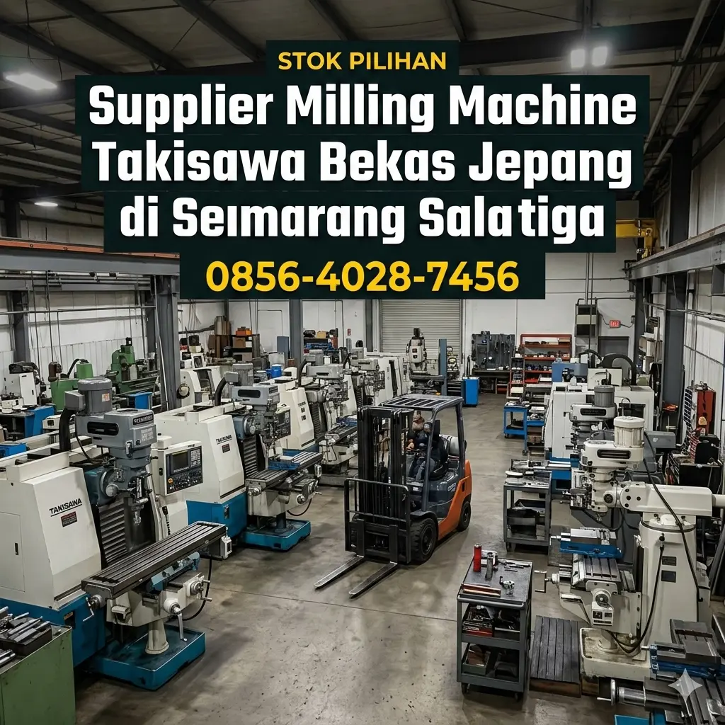Stok Pilihan | 0856-4028-7456 - Supplier Milling Machine Takisawa Bekas Jepang di Semarang Salatiga