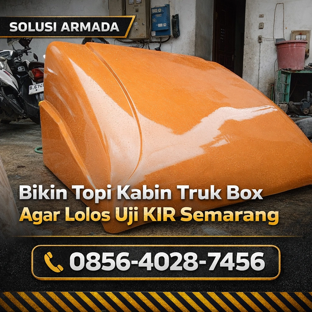 Solusi Armada | 0856-4028-7456 Bikin Topi Kabin Truk Box Agar Lolos KIR Semarang