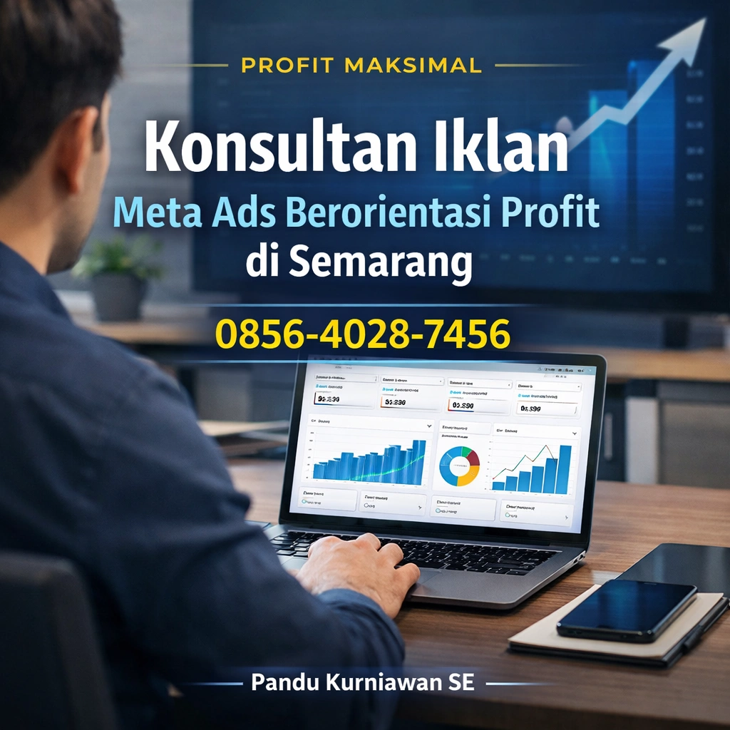 Profit Maksimal | 0856-4028-7456 Konsultan Iklan Meta Ads Berorientasi Profit di Semarang - Pandu Kurniawan SE
