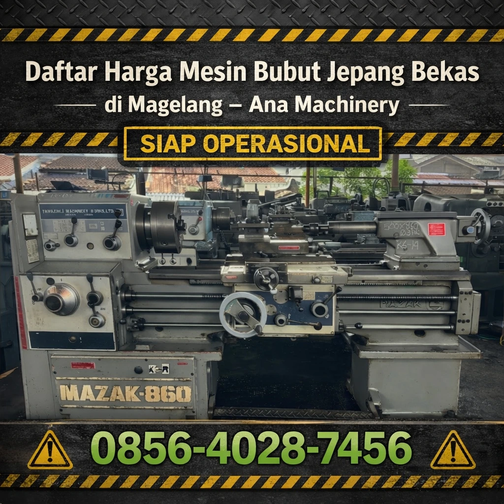 SIAP OPERASIONAL | 0856-4028-7456 | Daftar Harga Mesin Bubut Jepang Bekas di Magelang – Ana Machinery