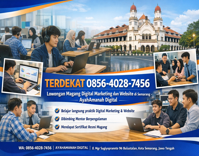 1 Lowongan Magang Digital Marketing dan Website