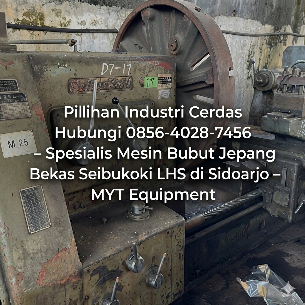 (2) Spesialis Mesin Bubut Jepang Bekas Seibukoki LHS di Sidoarjo