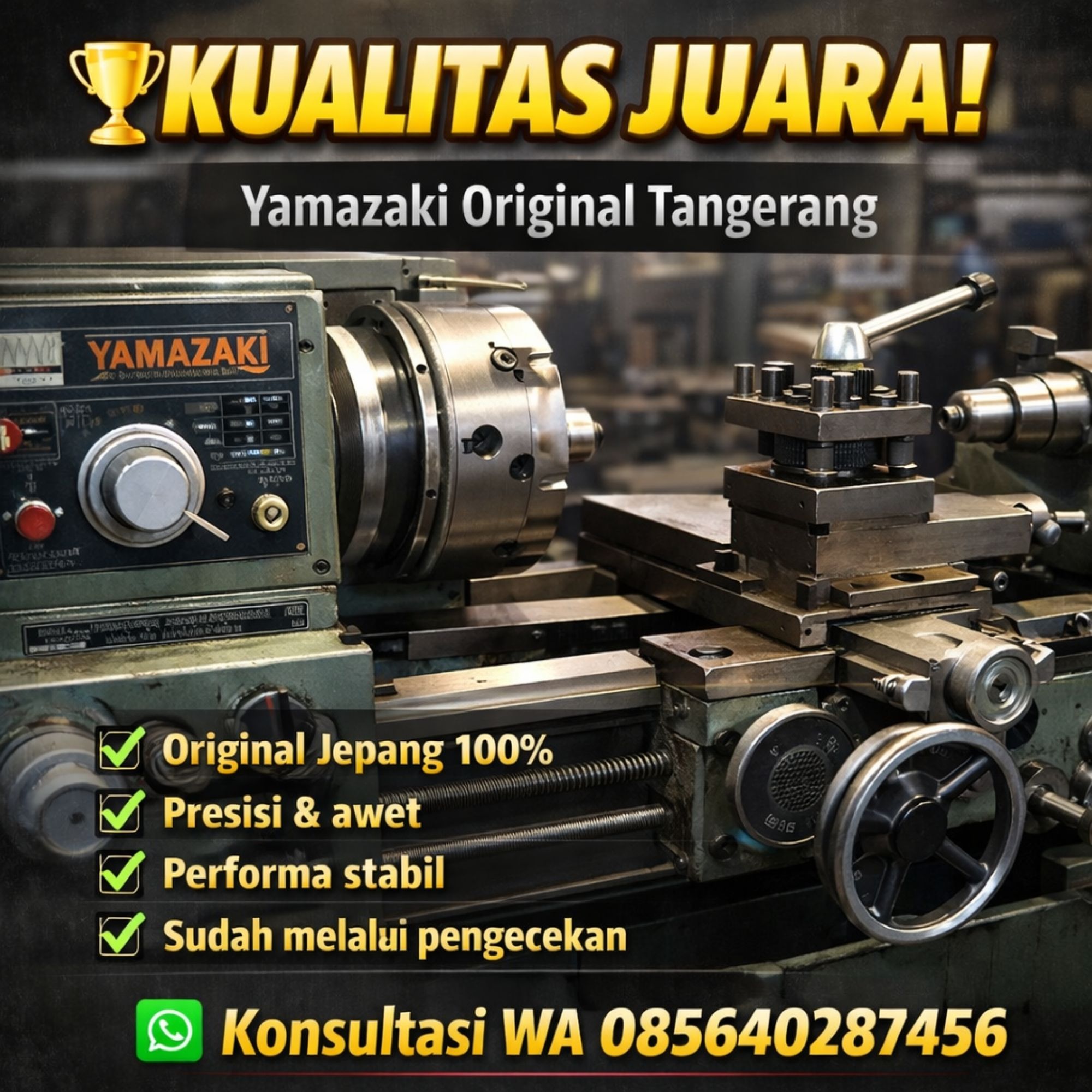 jual mesin bubut yamazaki
