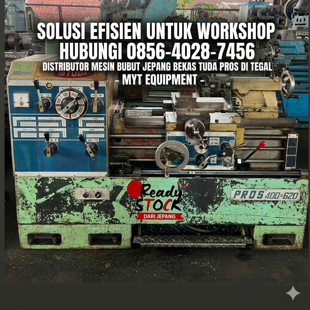 (4) Distributor Mesin Bubut Jepang Bekas Tuda PROS di Tegal