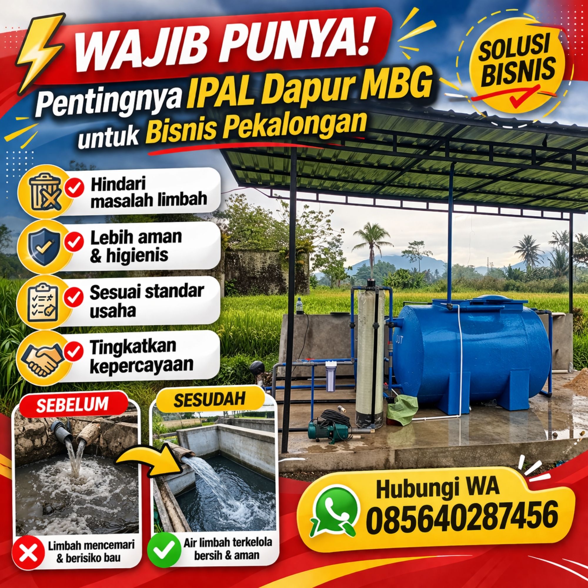 Pentingnya IPAL Dapur MBG Untuk Bisnis di Pekalongan