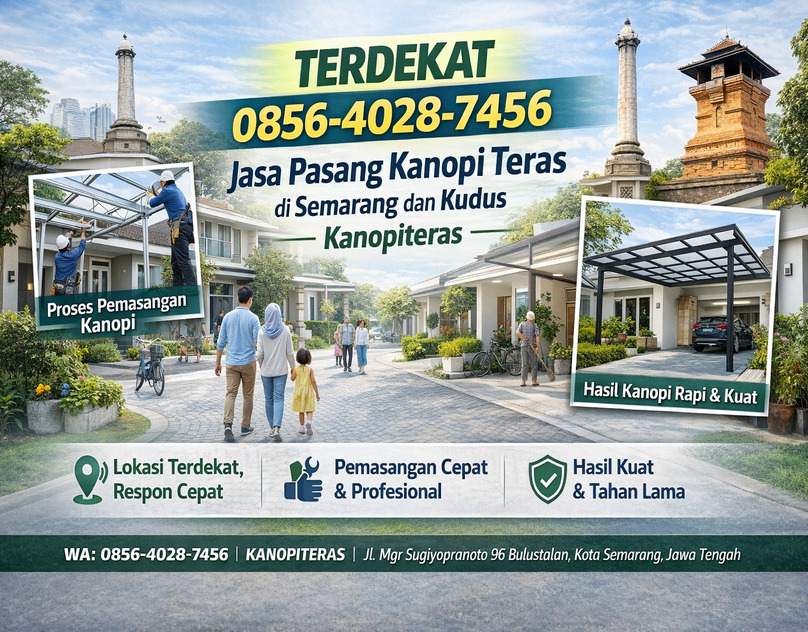 5 Jasa Pasang Kanopi Teras di Semarang dan Kudus