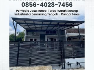 (5) Penyedia Jasa Kanopi Teras Rumah Konsep Industrial di Semarang Tengah