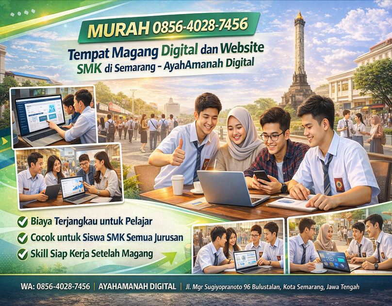 Tempat Magang Digital dan Website SMK di Semarang