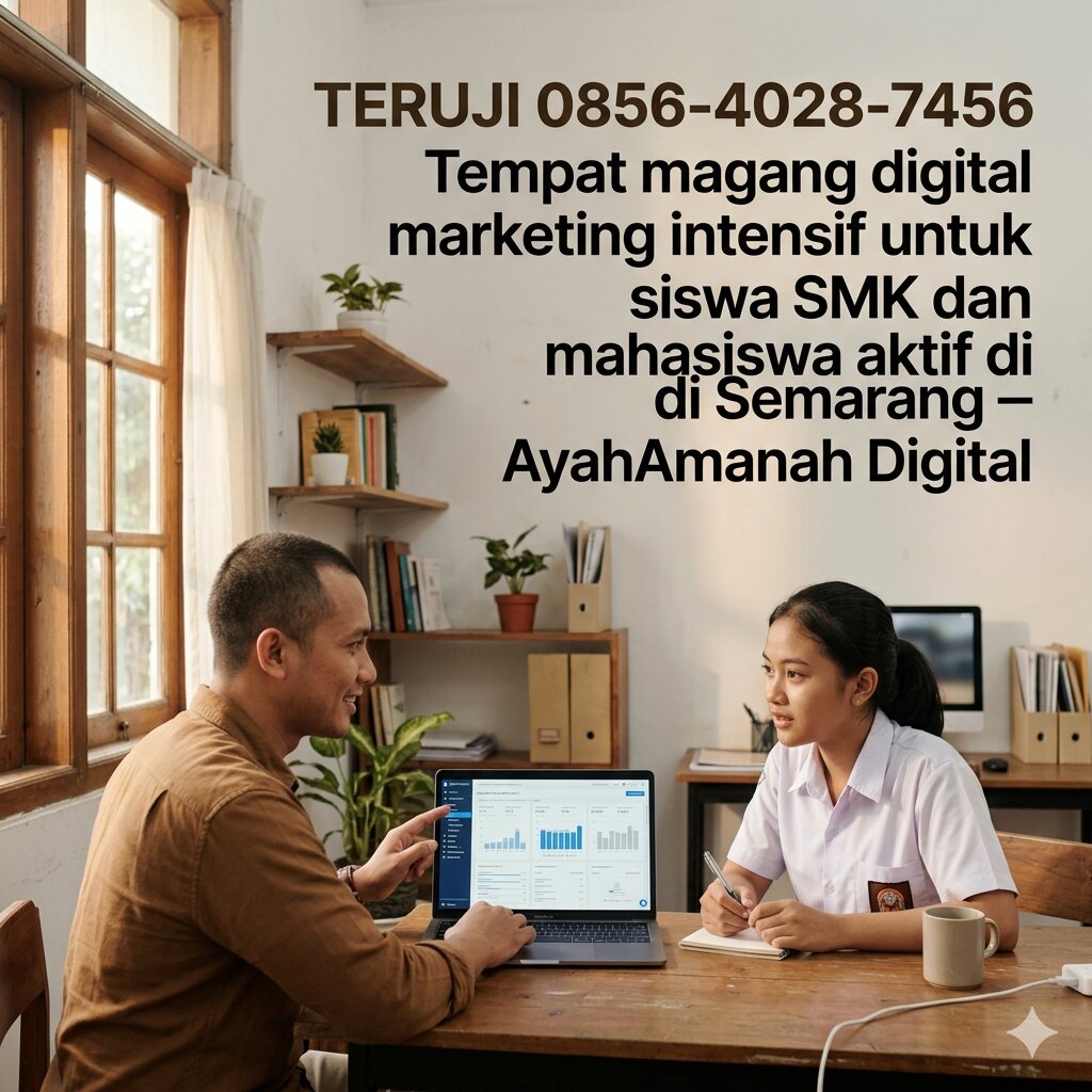 (5) Tempat magang digital marketing intensif untuk siswa SMK dan mahasiswa aktif di Semarang
