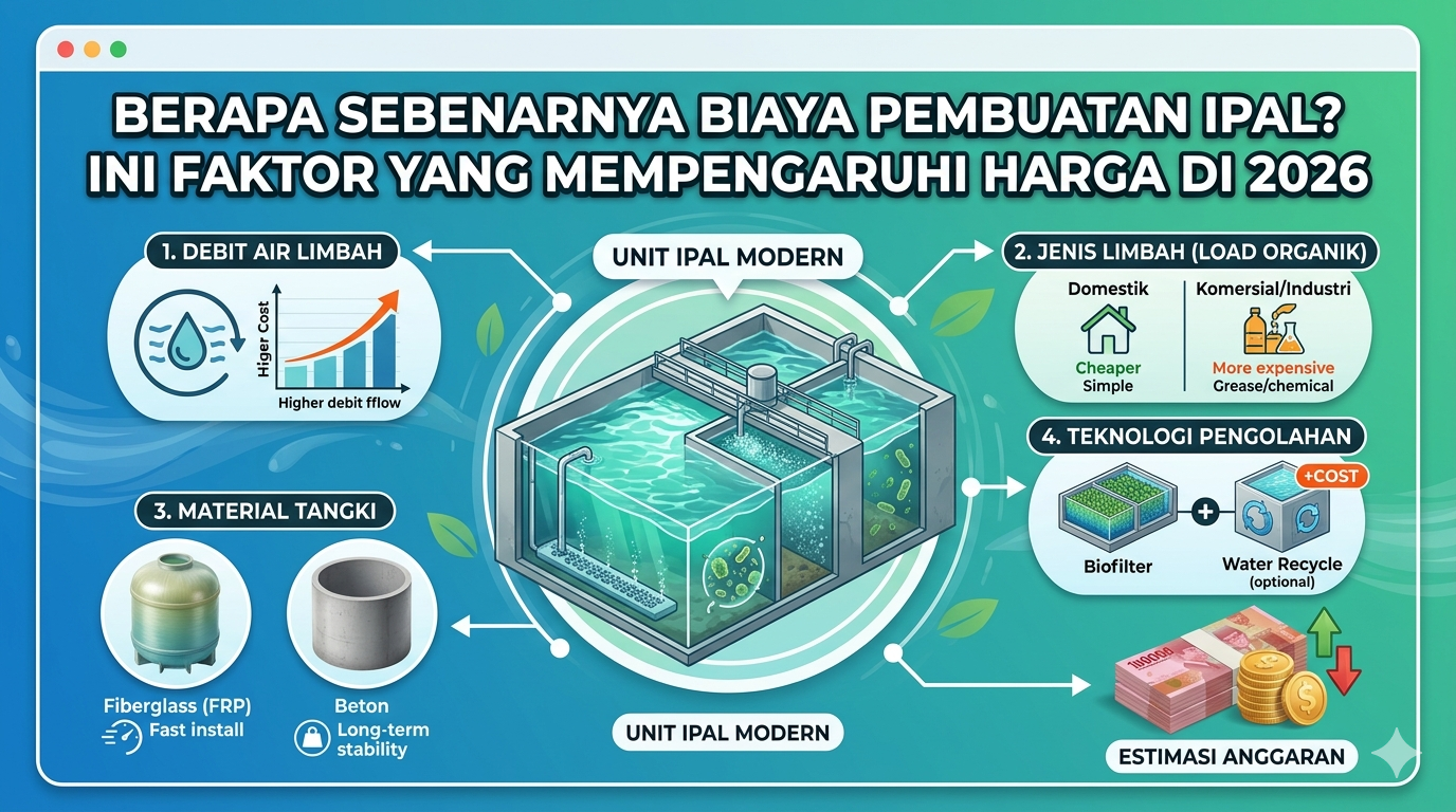 Biaya Pembuatan IPAL 2026 Faktor & Estimasi Harga