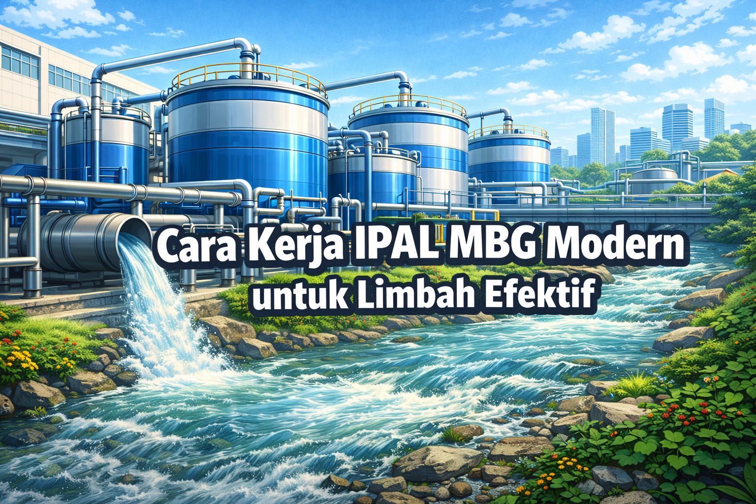 Cara Kerja IPAL MBG Modern untuk Limbah Efektif