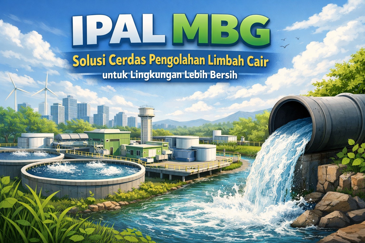 IPAL Mbg untuk pengolahan limbah cair industri