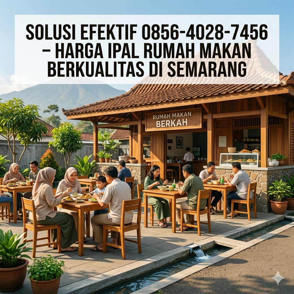 Harga IPAL Rumah Makan Berkualitas di Semarang (2)