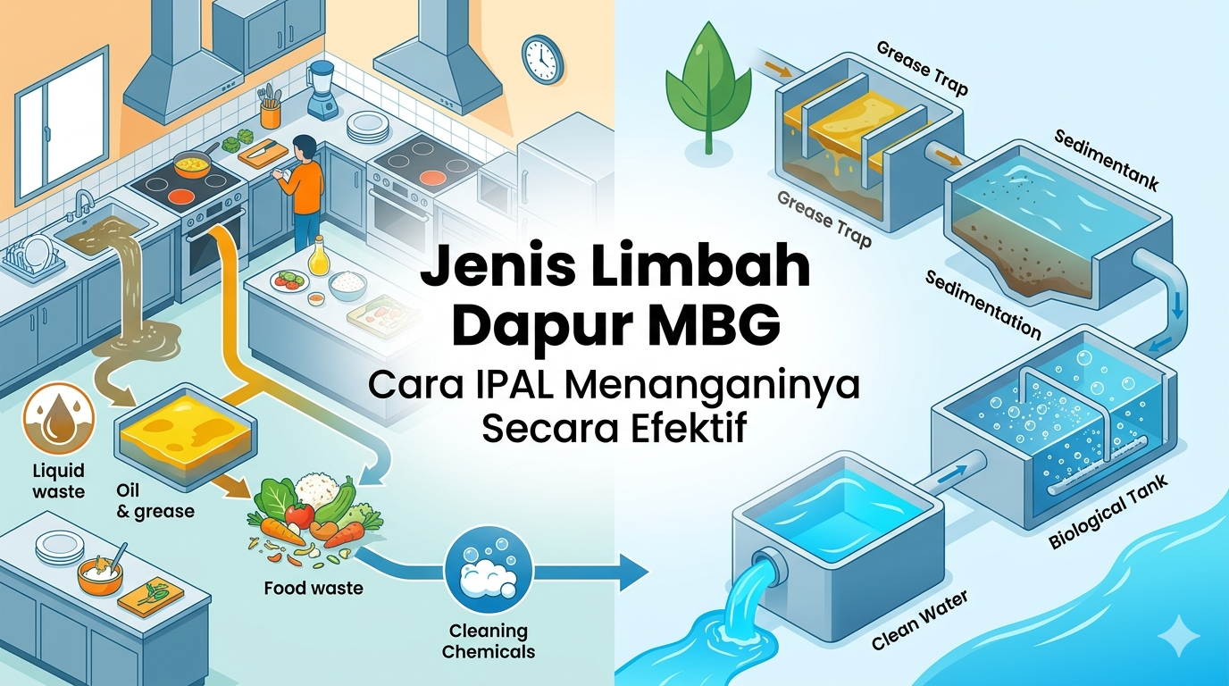 Jenis Limbah dari Program MBG dan Cara IPAL Menanganinya Secara Efektif