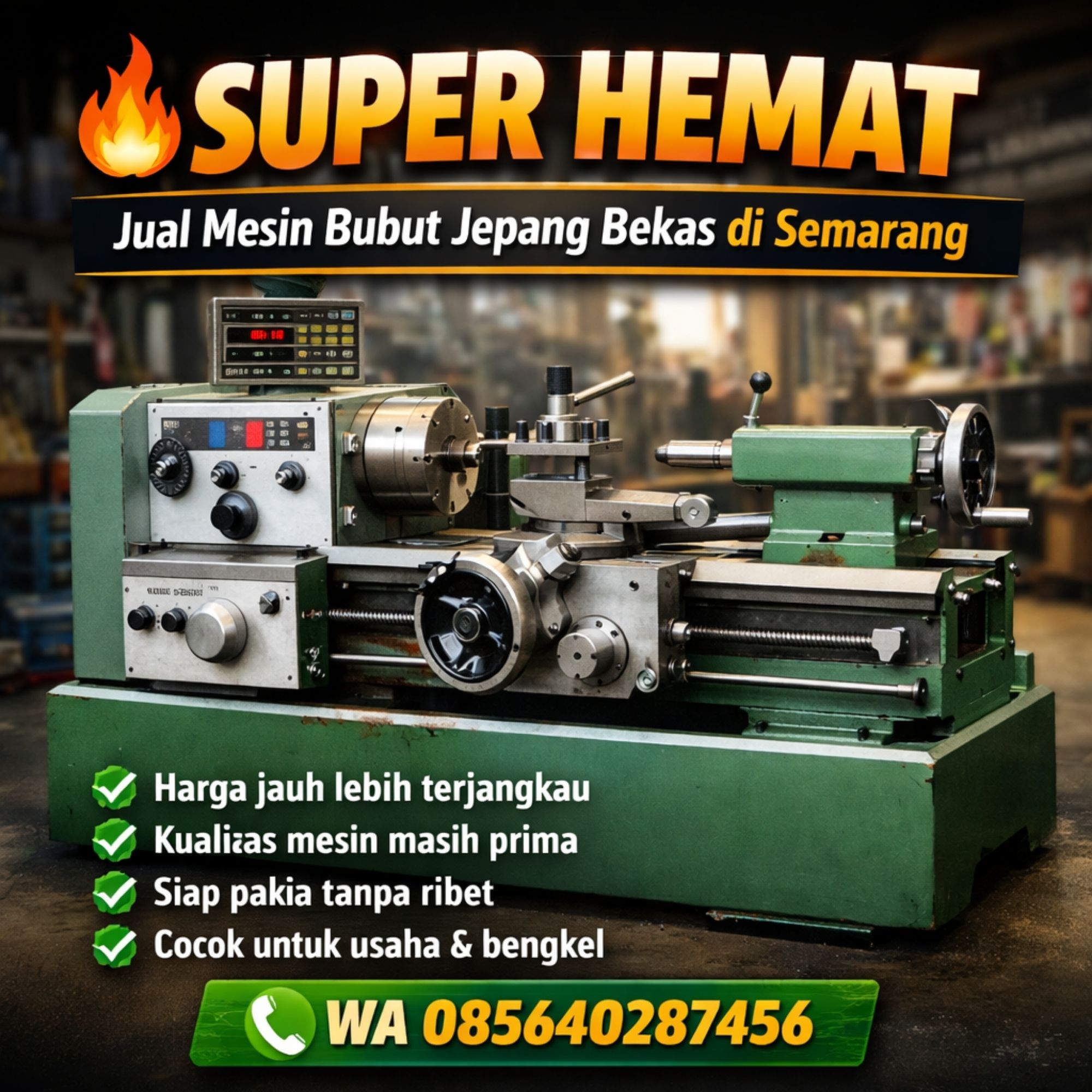 Jual Mesin Bubut Jepang Bekas di Semarang