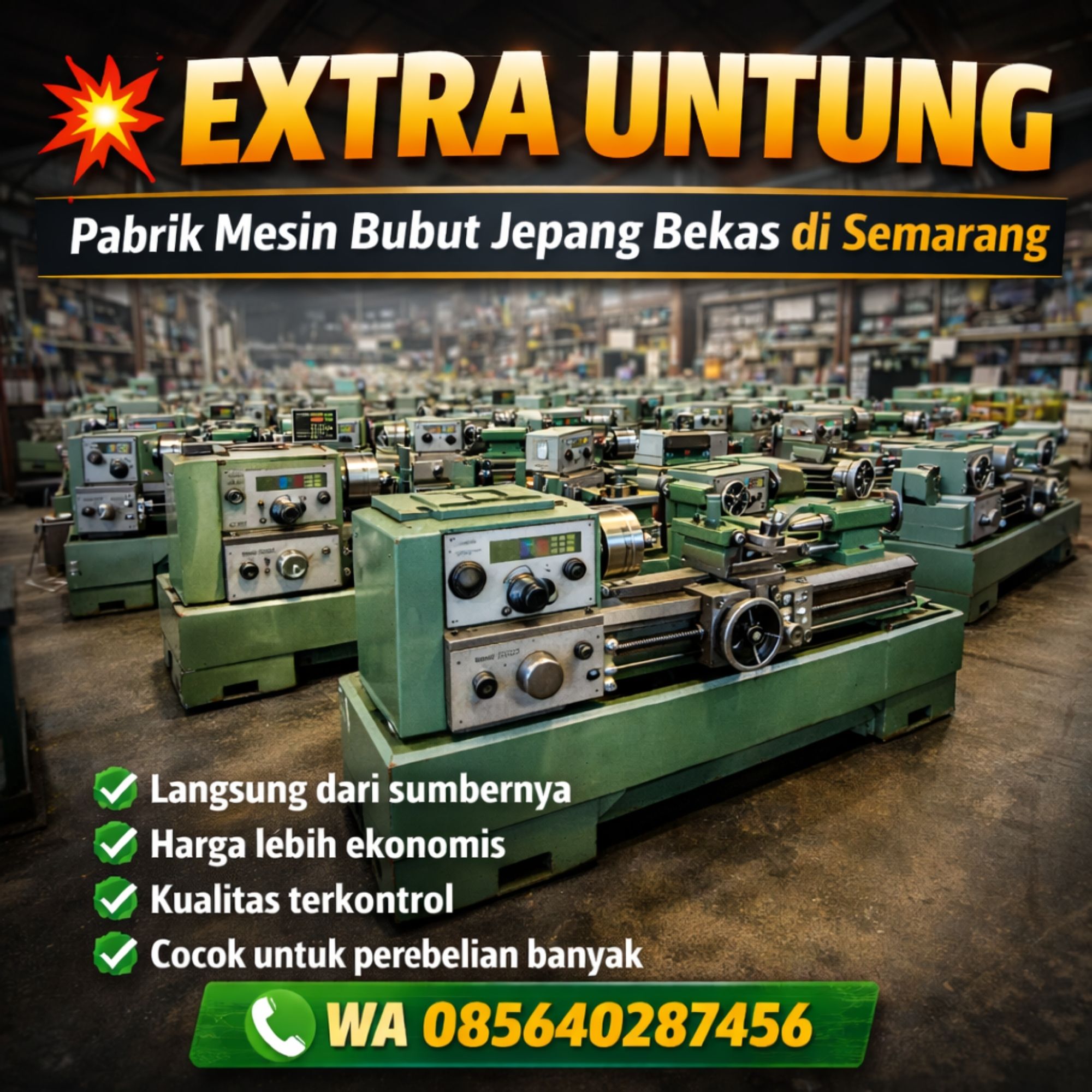 Pabrik Mesin Bubut Jepang Bekas di Semarang