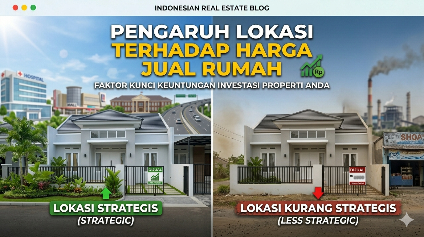 Pengaruh lokasi terhadap harga jual rumah