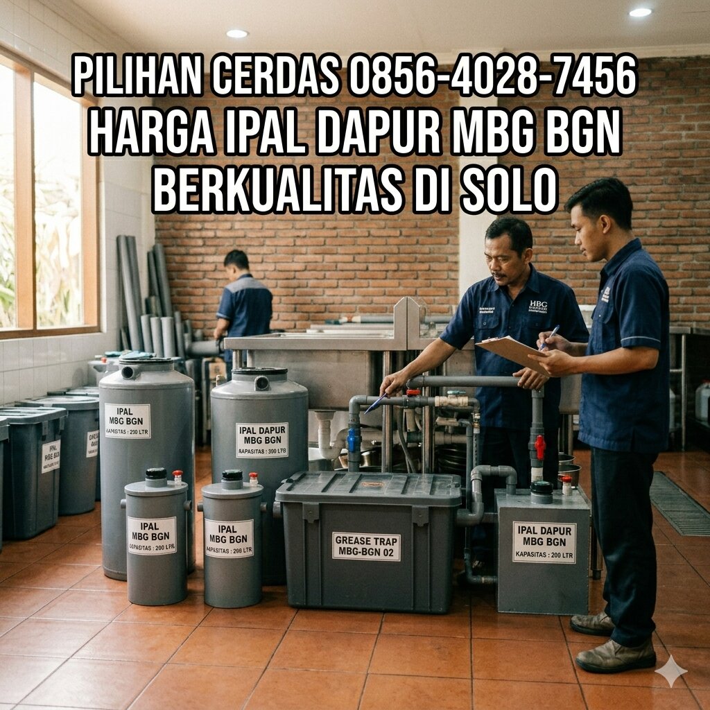 Harga IPAL Dapur MBG BGN Berkualitas di Solo (2)