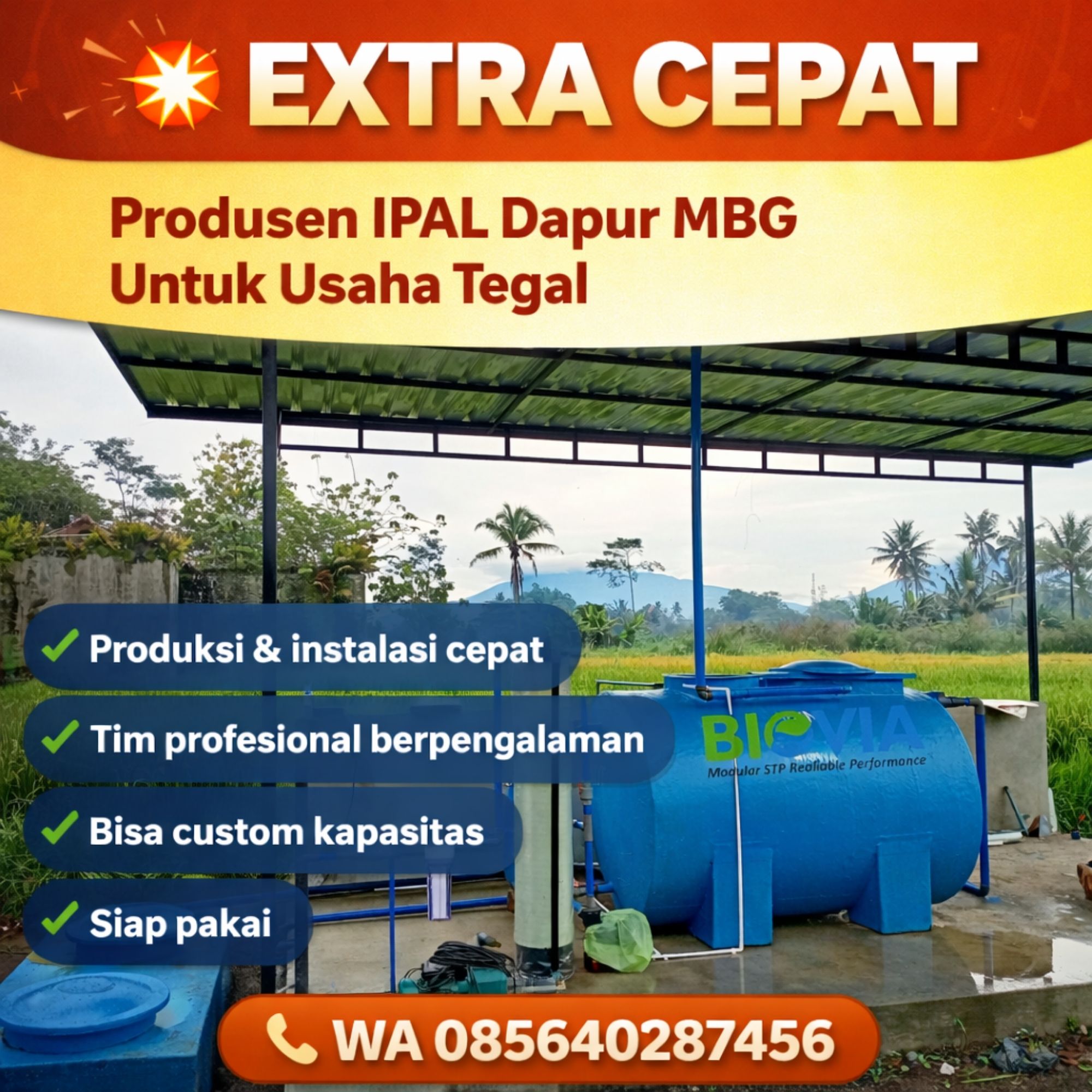 Produsen IPAL Dapur MBG Untuk Usaha di Tegal